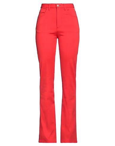 MARNI Casual trouser Red 65% Viscose, 30% Polyamide, 5% Elastane