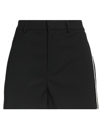 REDValentino Shorts & Bermuda Black 60% Viscose, 39% Wool, 1% Elastane, Polyester