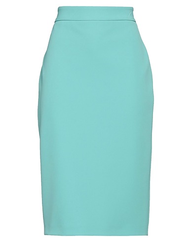 PINKO Midi skirt Turquoise 96% Polyester, 4% Elastane