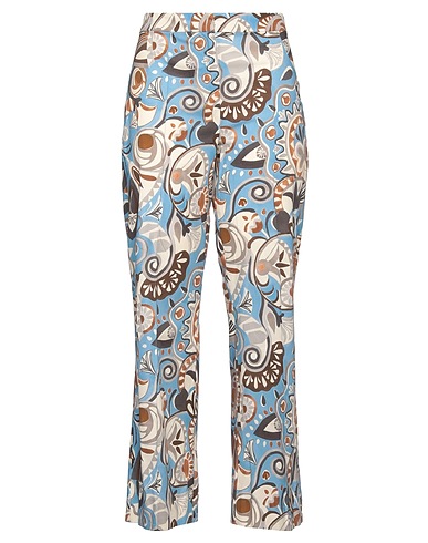'S MAX MARA Casual trouser Azure 97% Cotton, 3% Elastane