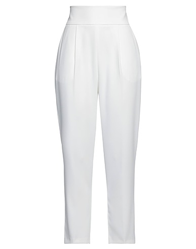 PINKO Casual pants White 98% Polyester, 2% Elastane