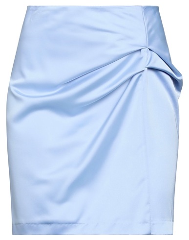 VICOLO Mini skirt Sky blue 96% Polyester, 4% Elastane
