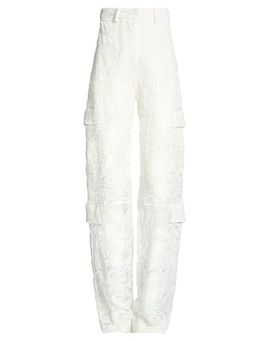MSGM Casual trouser BIANCO 80% Polyamide, 20% Cotton