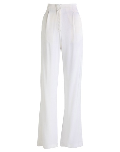 MSGM Casual pants BIANCO 100% Viscose