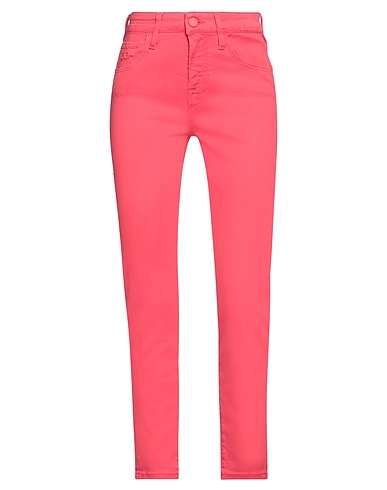 JACOB COHЁN Denim trousers Coral 63% Lyocell, 30% Cotton, 5% Polyester, 2% Elastane