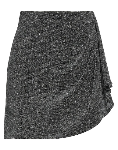 ISABEL MARANT Mini skirt Silver 63% Polyamide, 32% Metallic Polyester, 5% Elastane
