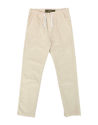 GAUDÌ Casual trouser Beige 98% Cotton, 2% Elastane