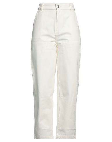 MAISON KITSUNÉ Denim trousers Cream 100% Cotton