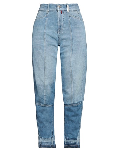 HIGH Denim trousers Blue 98% Cotton, 2% Elastane