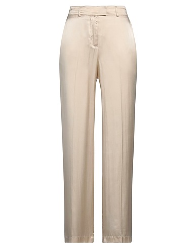 SEMICOUTURE Pantalone Beige 87% Acetato, 13% Seta