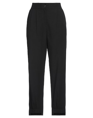CORTE dei GONZAGA Hosen Schwarz 60% Viskose, 40% Leinen