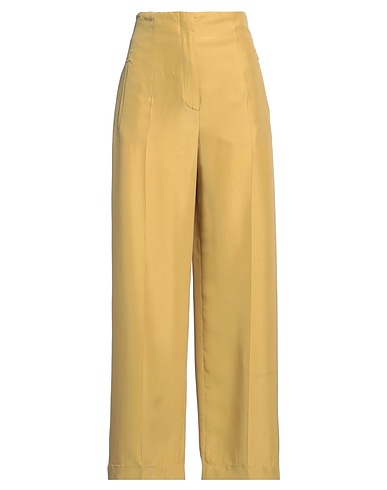 ALBERTA FERRETTI Pantalone Senape 100% Seta