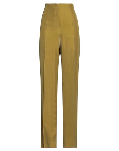 ALBERTA FERRETTI Casual trouser Military green 100% Silk