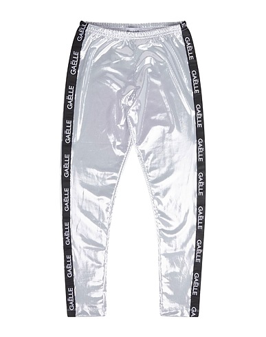 GAëLLE Paris Casual trouser Silver 95% Polyester, 5% Elastane
