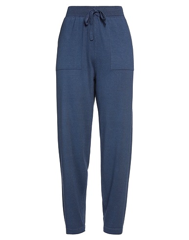 MASSIMO ALBA Casual trouser Navy blue 85% Cotton, 15% Cashmere