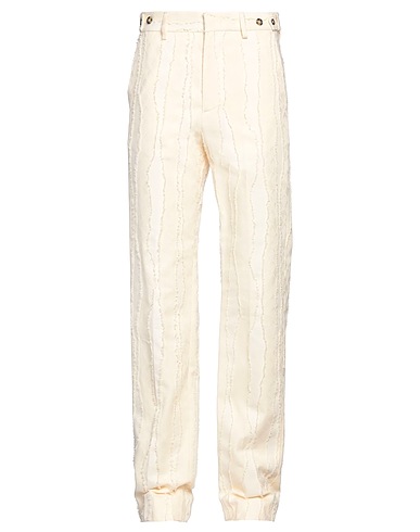 MSGM Casual trouser Cream 100% Cotton