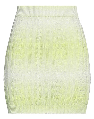GCDS Mini skirt Lime green 88% Cotton, 12% Polyamide