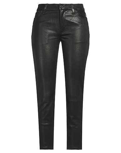 HUDSON Casual trouser Black 100% Lambskin