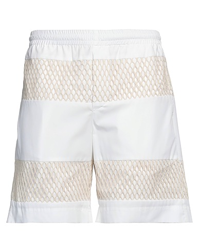 MSGM Shorts & Bermuda Bianco 100% Cotone organico