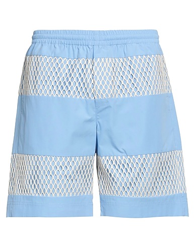 MSGM Shorts & Bermuda Azzurro 100% Cotone organico