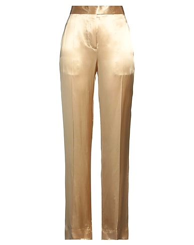 VICTORIA BECKHAM Casual trouser Gold 100% Viscose, Polyester