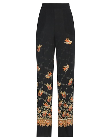 ETRO Casual trouser Black 100% Silk