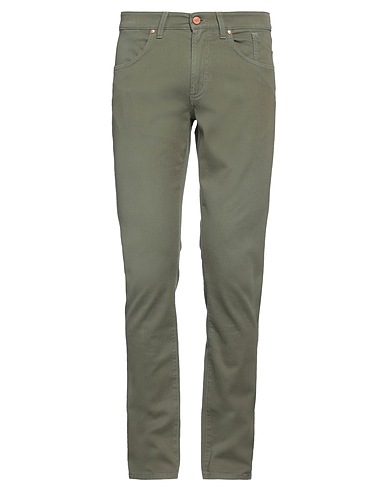 JECKERSON Casual pants Military green 78% Cotton, 20% Recycled cotton, 2% Elastane
