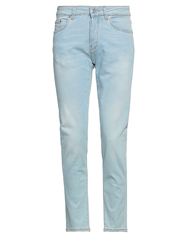 LIU •JO MAN Denim trousers Blue 97% Cotton, 3% Elastane