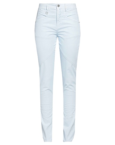 HIGH Casual pants Sky blue 87% Cotton, 11% Linen, 2% Elastane