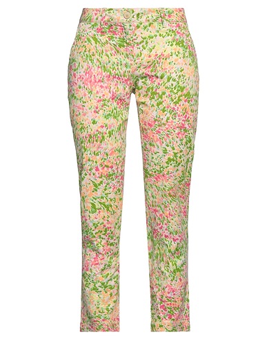 JECKERSON Casual trouser Light green 97% Cotton, 3% Elastane