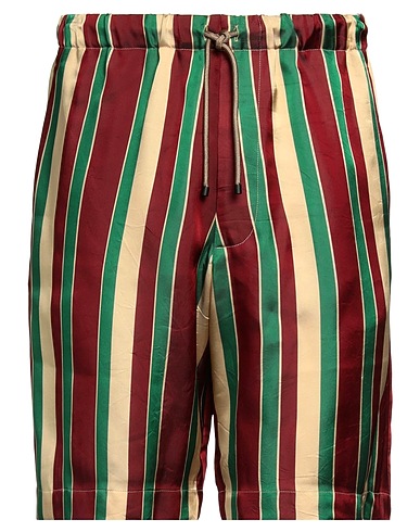 DRIES VAN NOTEN ショートパンツ＆バミューダパンツ ボルドー アセテート 55% / キュプラ 45%