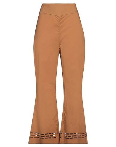 JIJIL Pantalon Camel 97% Coton, 3% Élasthanne