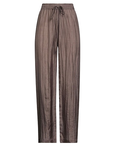 THE ROSE IBIZA Casual trouser Taupe 100% Silk