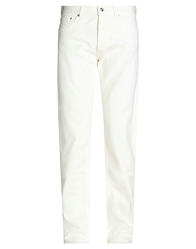N°21 Denim pants Off white 99% Cotton, 1% Elastane