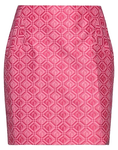 MARINE SERRE Mini skirt Fuchsia 65% Cotton, 30% Polyester, 5% Polyamide