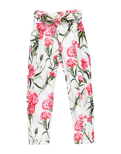 DOLCE&GABBANA Casual trouser White 100% Cotton