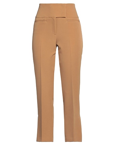 19.70 NINETEEN SEVENTY Casual trouser Camel 88% Polyester, 12% Elastane