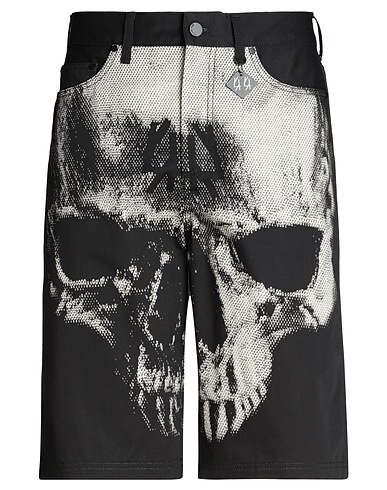 44 LABEL GROUP Denim shorts Black 100% Cotton