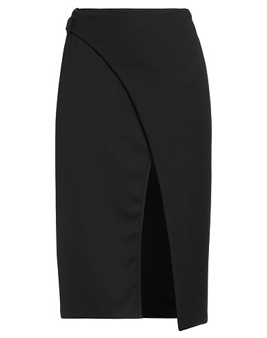 BCBGMAXAZRIA Midi skirt Black 64% Polyester, 32% Viscose, 4% Elastane