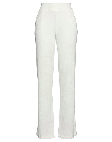 BALLANTYNE Casual trouser White 86% Viscose, 14% Polyamide