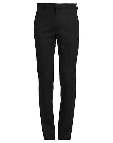 GRIFONI Casual trouser Black 98% Virgin Wool, 2% Elastane