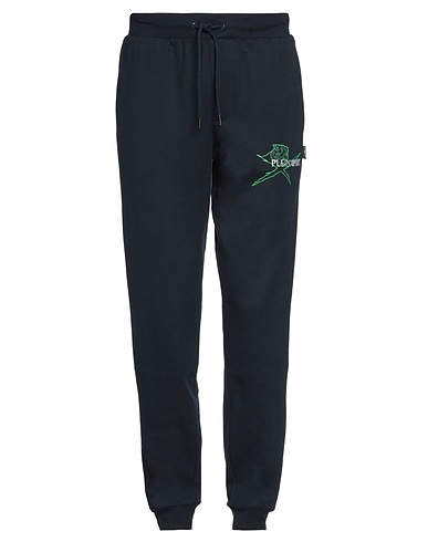 PLEIN SPORT Casual trouser Midnight blue 52% Cotton, 48% Polyester