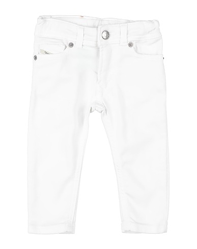 DIESEL Casual pants White 98% Cotton, 2% Elastane