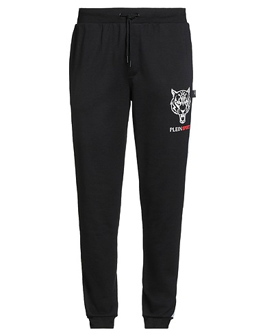 PLEIN SPORT Casual pants Black 52% Cotton, 48% Polyester