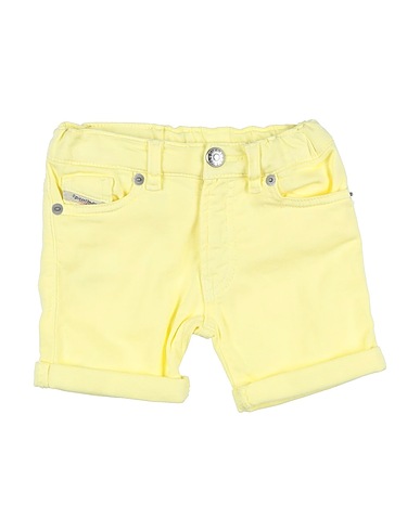 DIESEL Shorts & Bermuda Yellow 98% Cotton, 2% Elastane