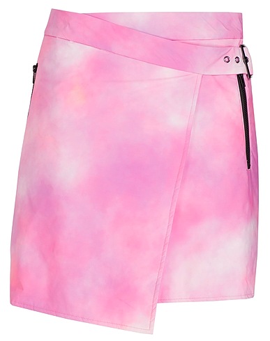 8 by YOOX Minirock WRAP SKIRT Rosa 100% Recyceltes Polyester