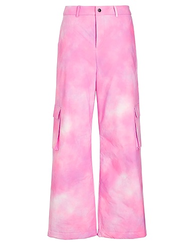 8 by YOOX Cargo OVERSIZE CARGO PANTS Pink 100% Recycled polyester