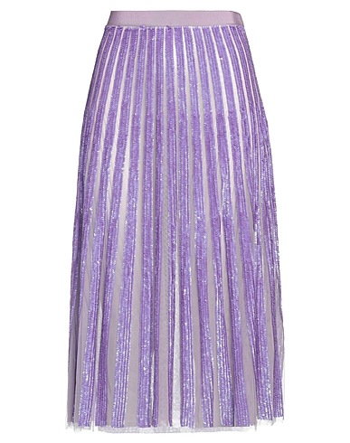 ELISABETTA FRANCHI Midi skirt Purple 100% Polyamide