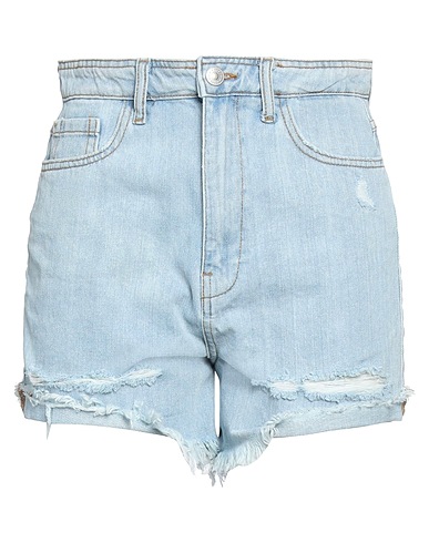 PIECES Denim shorts Blue 100% Cotton