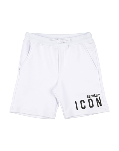 DSQUARED2 Shorts & Bermuda White 100% Cotton, Elastane
